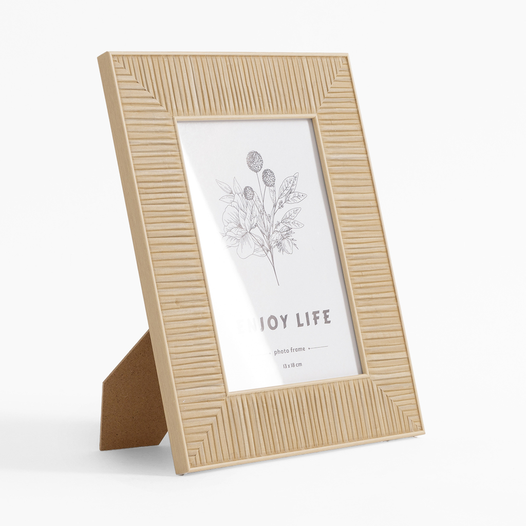 Rám na fotografie v boho štýle 13x18 cm hnedý