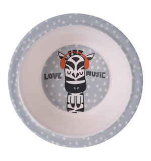 Detská melamínová miska ZEBRA 400 ml