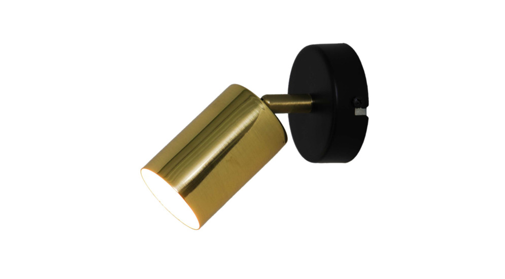 Čierno-zlatá nástenná lampa VILA