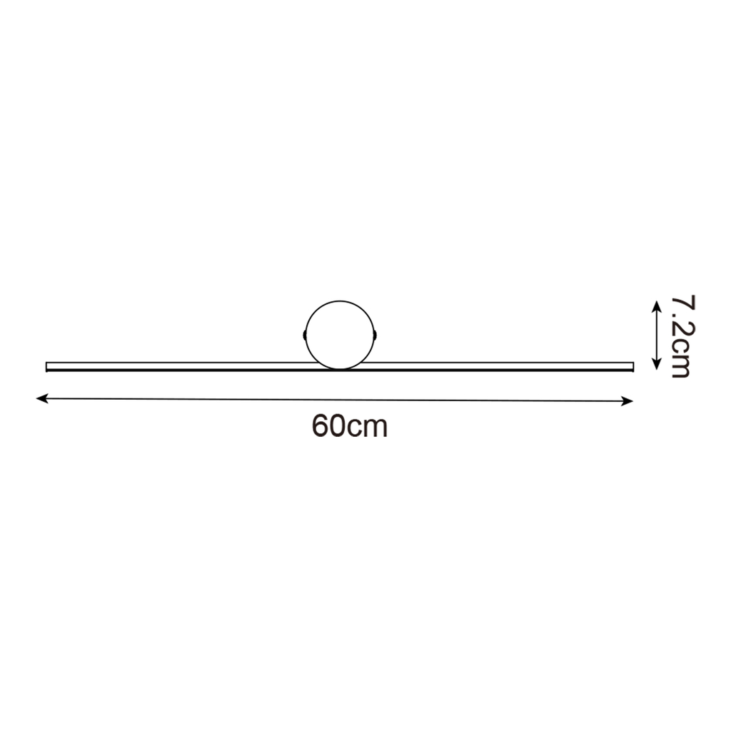 Minimalistické nástenné svietidlo FAD LED zlaté