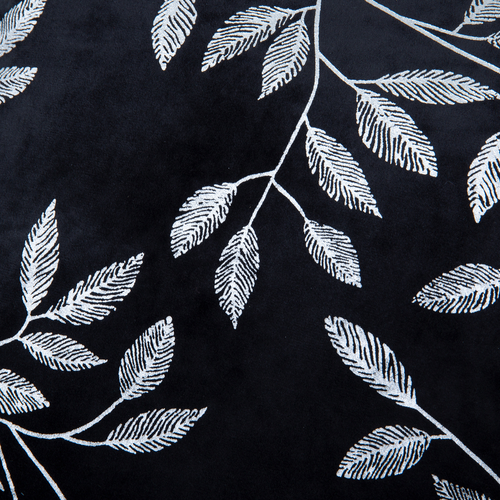 Dekoratívna obliečka na vankúš zamatová čierna MIRAGE 45x45 cm