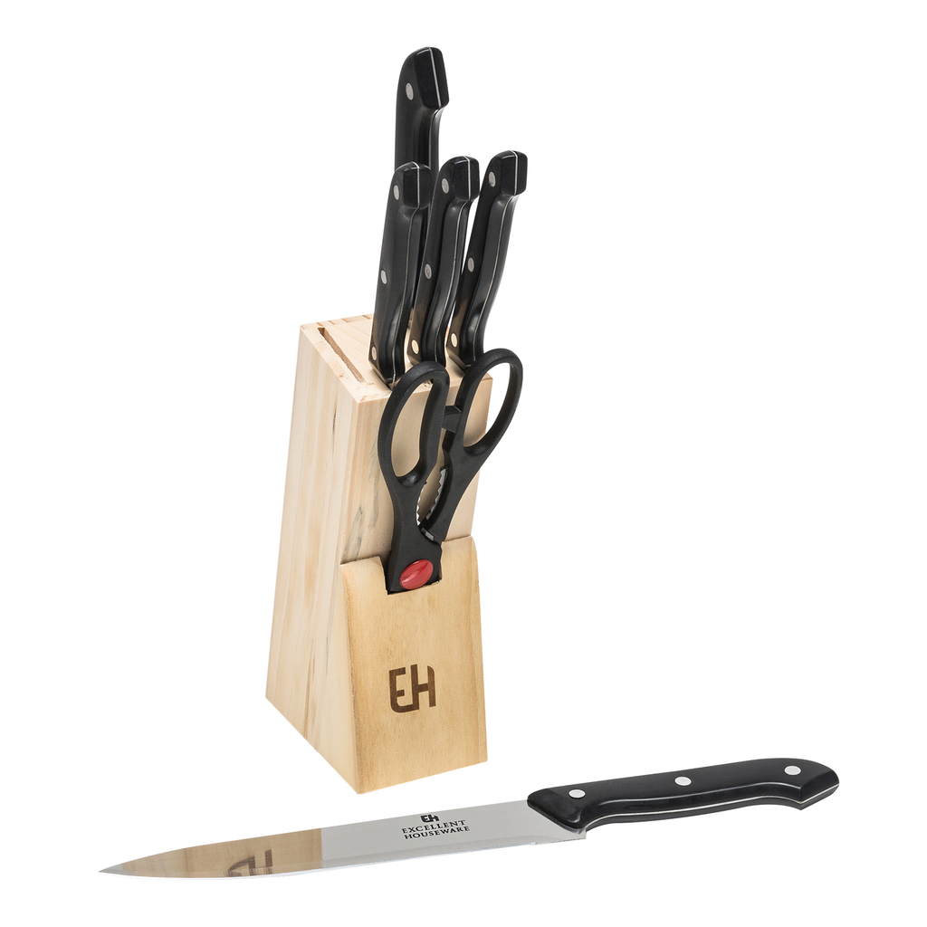 Súprava 5 nožov v drevenom bloku