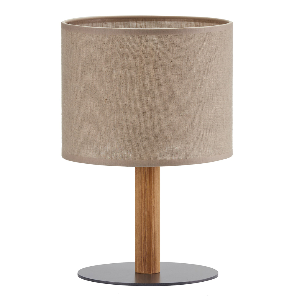 Stolná lampa so sivým tienidlom DEVA NATURE