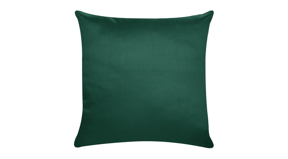 Zelená saténová obliečka na vankúš 40x40 cm