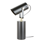 Stolná lampa RESI reflektor čierno-zlatá