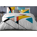 Bavlnená posteľná bielizeň s trojuholníkmi CENIT 220x200 cm