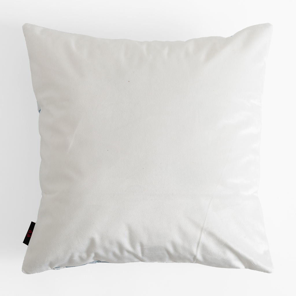 Obliečka na vankúš v listoch v modro-bielej farbe AURIR 45x45 cm