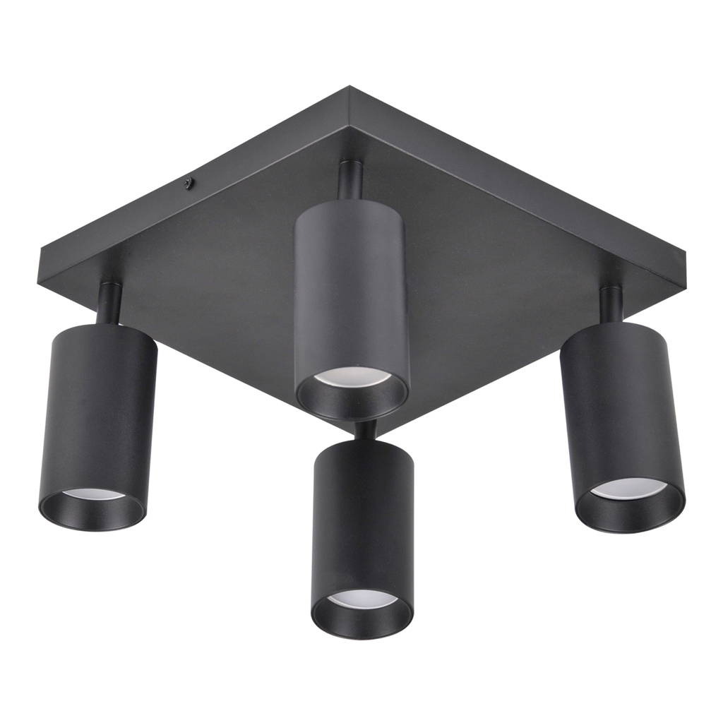 Stropná lampa 4-bodová čierno-zlatá MARIBEL IV