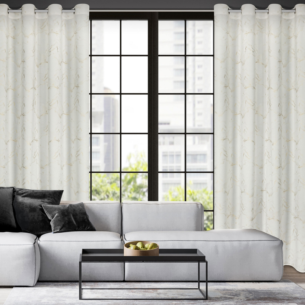 Záves na kolieskach ecru EMILI 140x250 cm