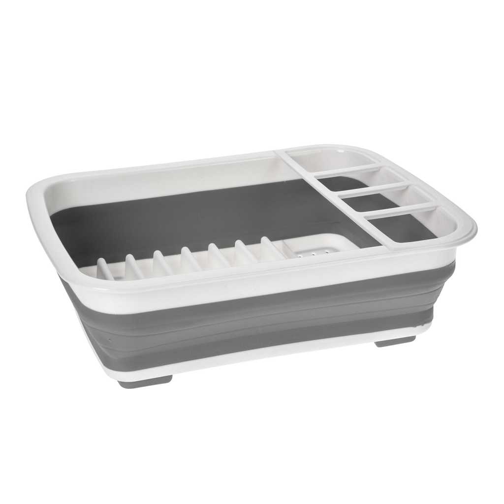 Odkvapkávač na riad skladací sivý