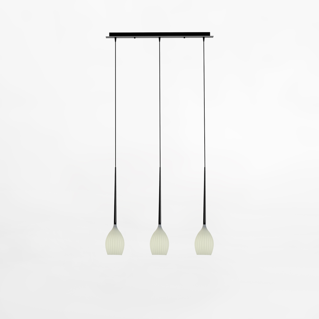 Závesné svietidlo biele 3xE14 FIORE III