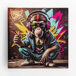 Maľba na plátne OPICA III 28x28 cm