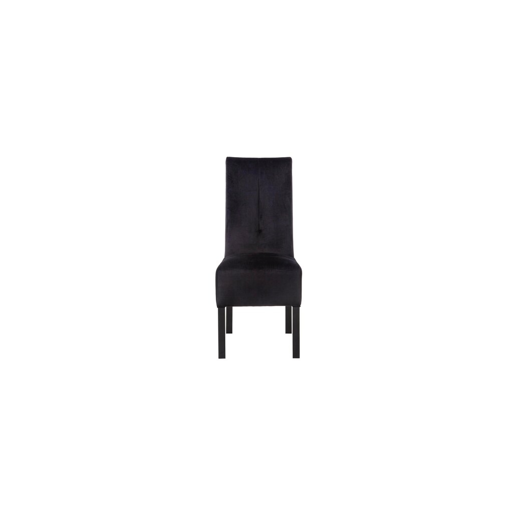 Čierna čalúnená stolička BLAINE