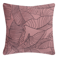 Ružová velúrová obliečka VANITY 45 x 45 cm