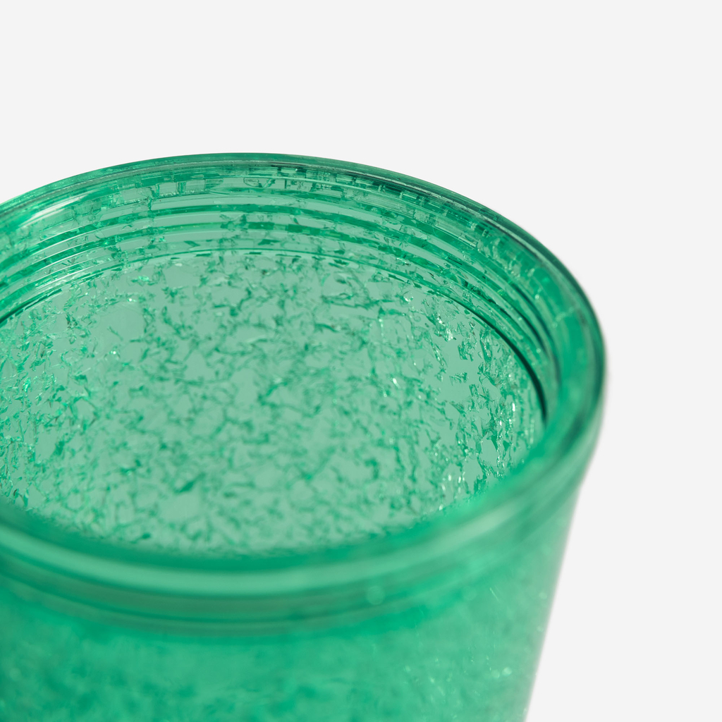 Plastový pohár so slamkou zelený 500 ml