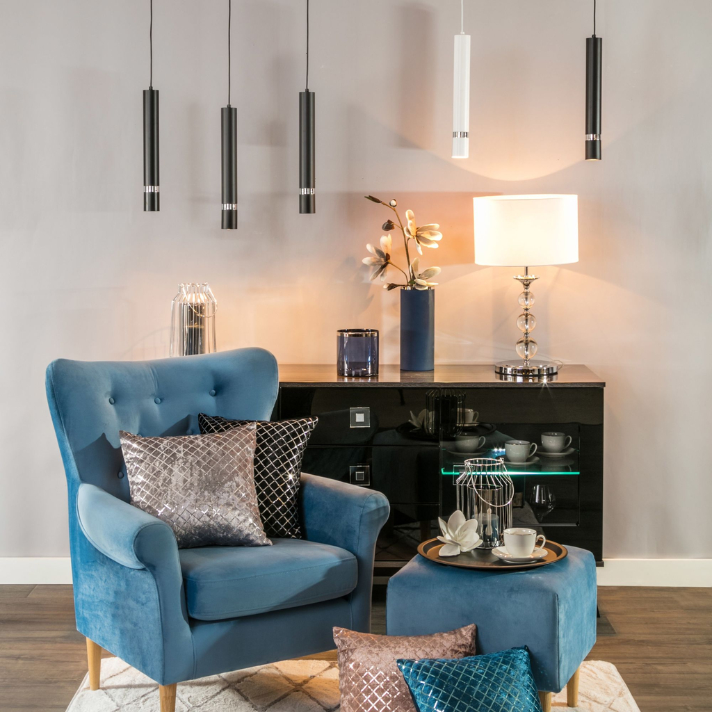 Závesná lampa RENO čierna