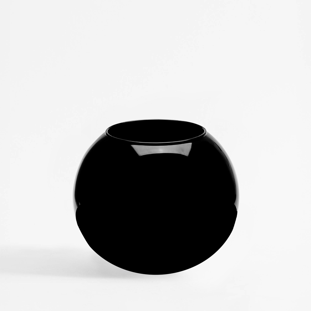 Čierna váza GUĽA 17 cm