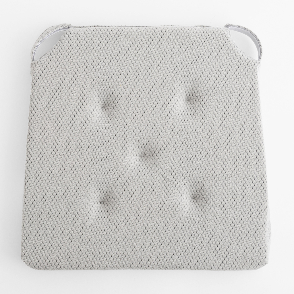 Podsedák na stoličku svetlosivý LUPPA 40x40 cm