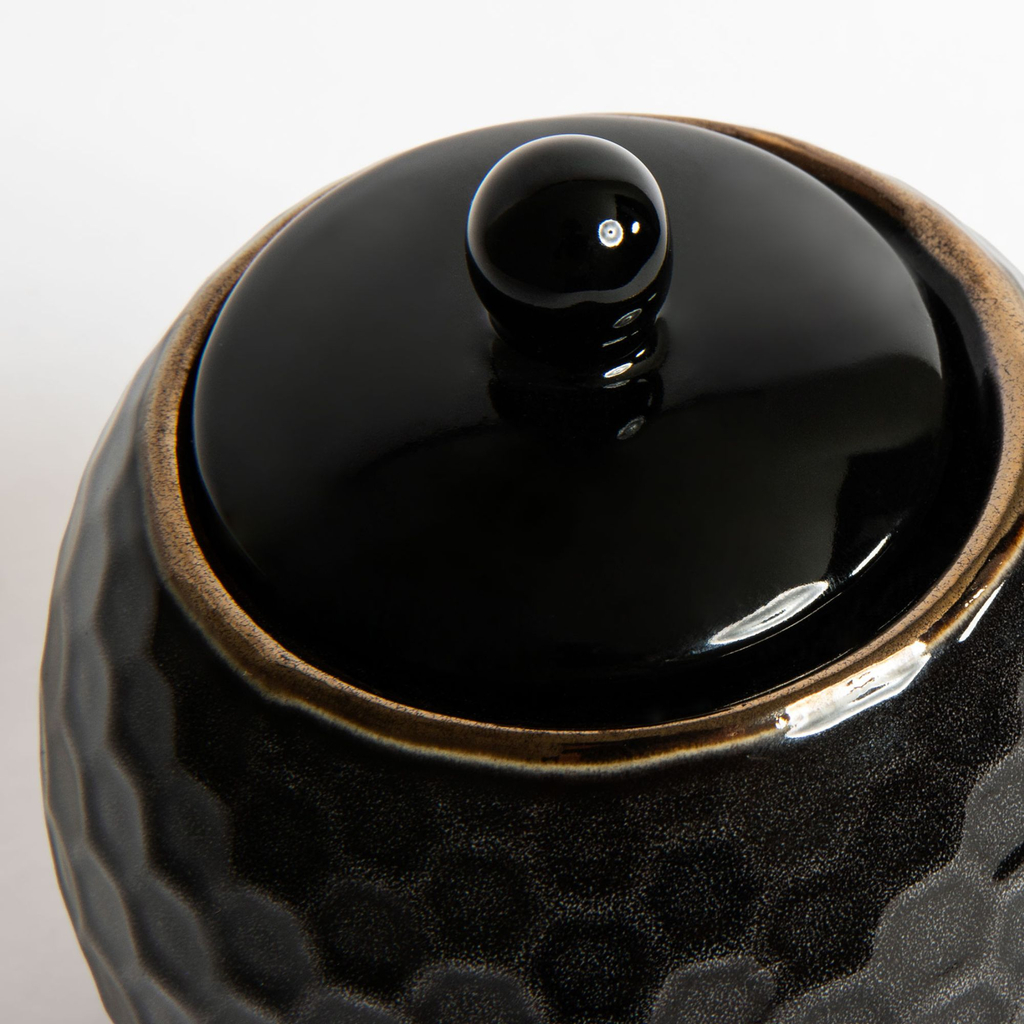 Keramická cukornička BRESCA čierna