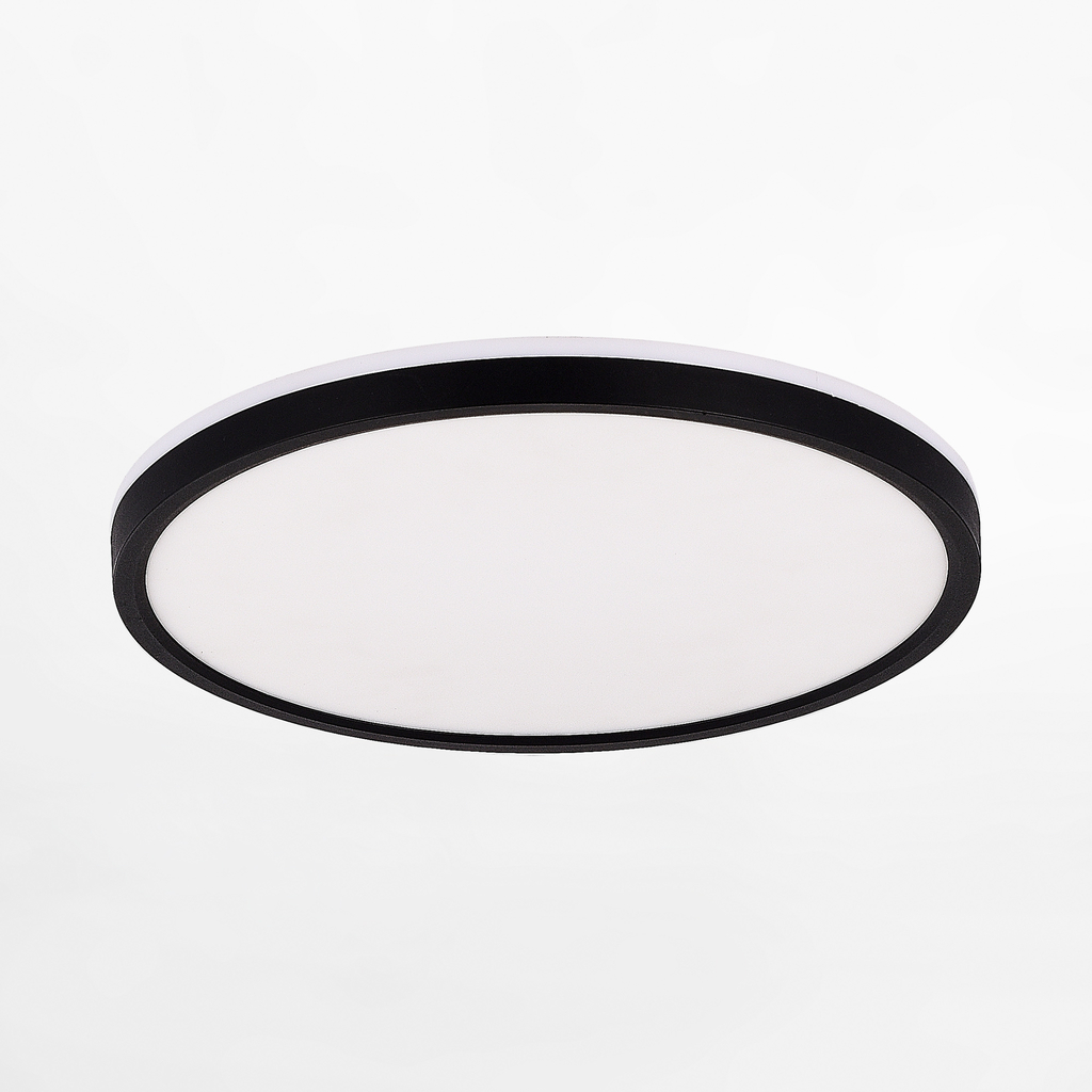 LED stropné svietidlo okhrúhle 40W čierne COLIS s diaľkovým ovládačom