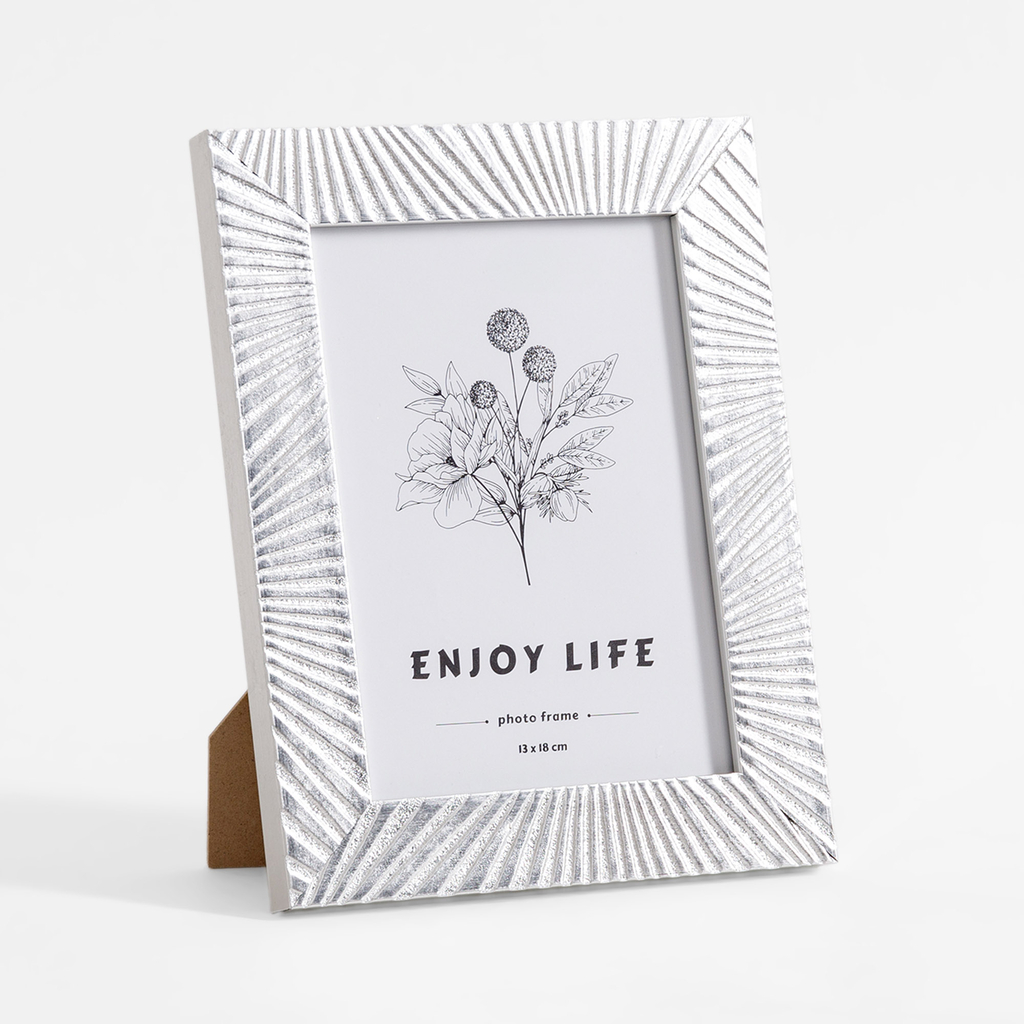 Rám na fotografiu v glamour štýle 13x18 strieborný