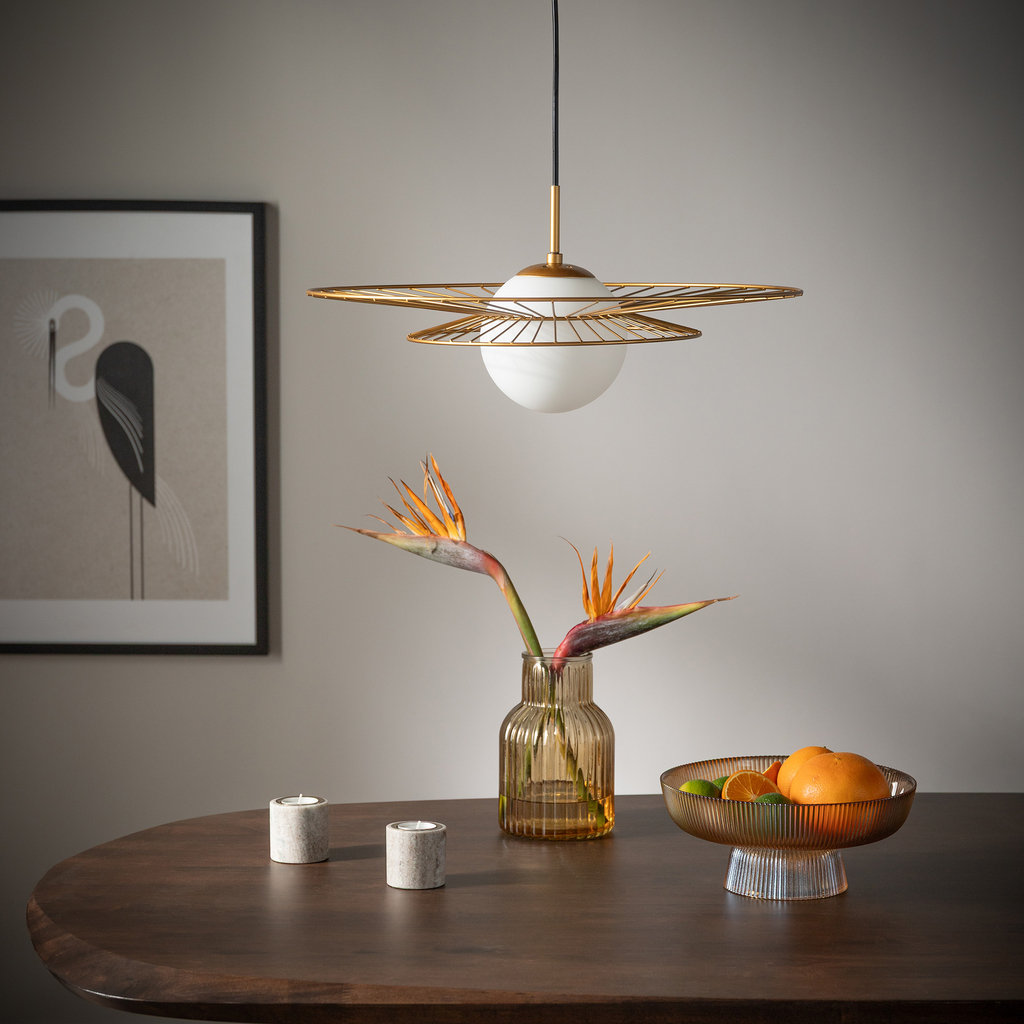 Hnedá váza IRIS 12,5x20,5 cm