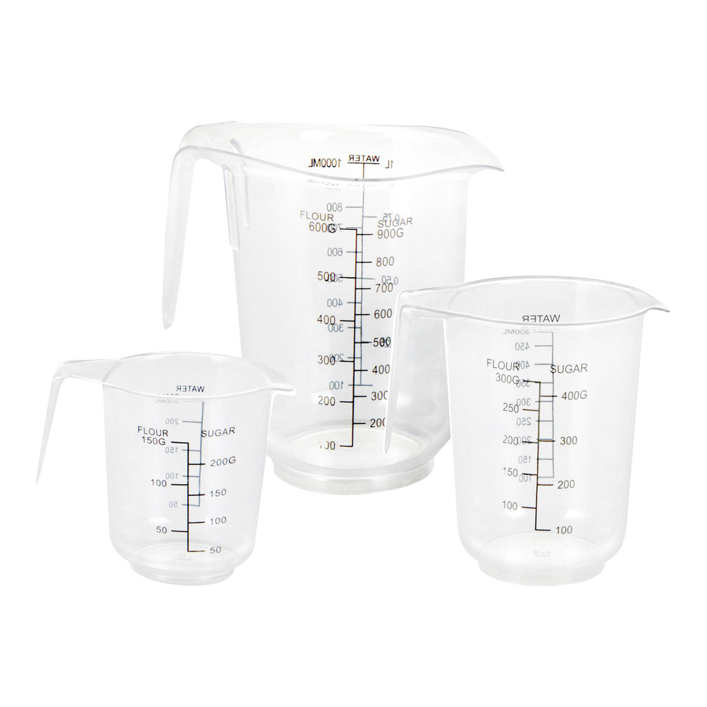 Sada 3 džbánov s odmerkou