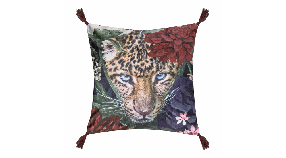 Dekoratívna obliečka na vankúš MISTERO s jaguárom 45x45 cm