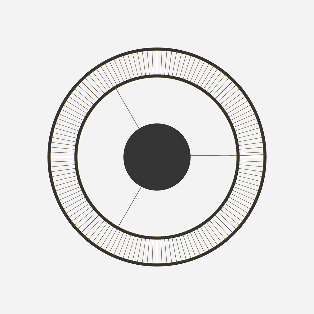 Závesné LED svietidlo v čiernej farbe BALU s diaľkovým ovládaním