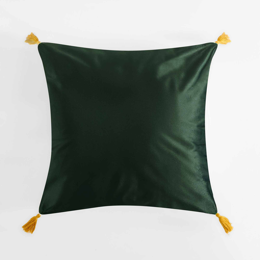 Dekoračná obliečka vyšívaná zelená FOLKY 45x45 cm