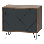 Skrinka na topánky so sivou prednou stranou BILBAO