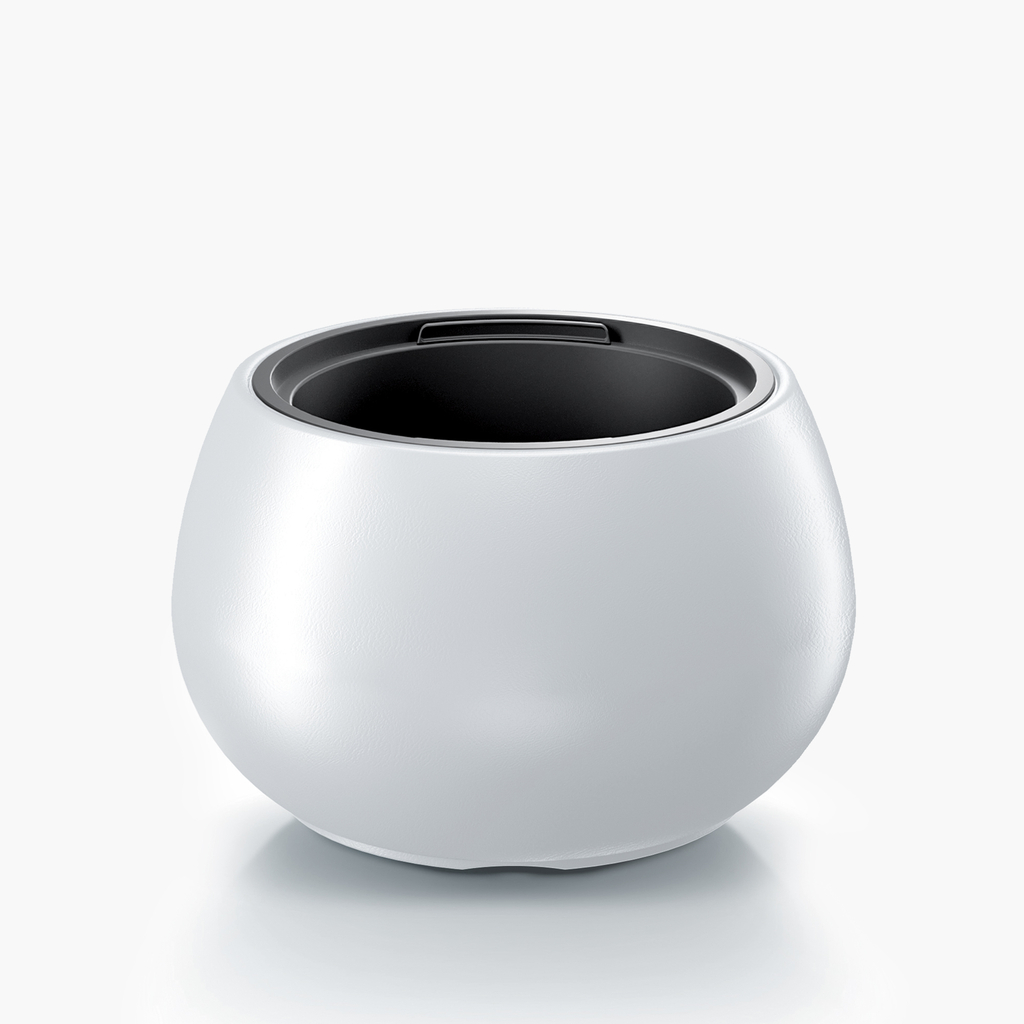 Kvetináč HEOS s vložkou, biely 43,6x27 cm