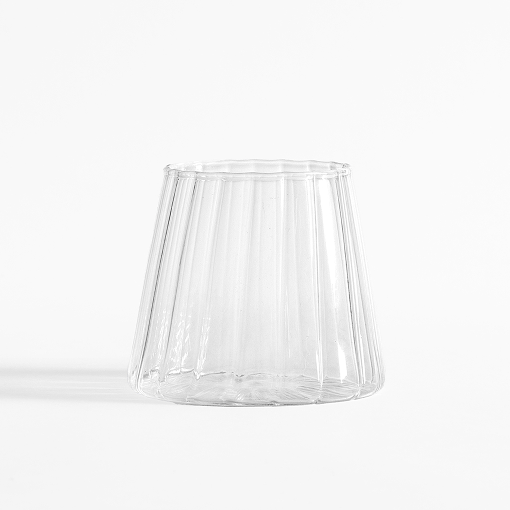 Sklenený hrnček, zúžený smerom hore 350 ml