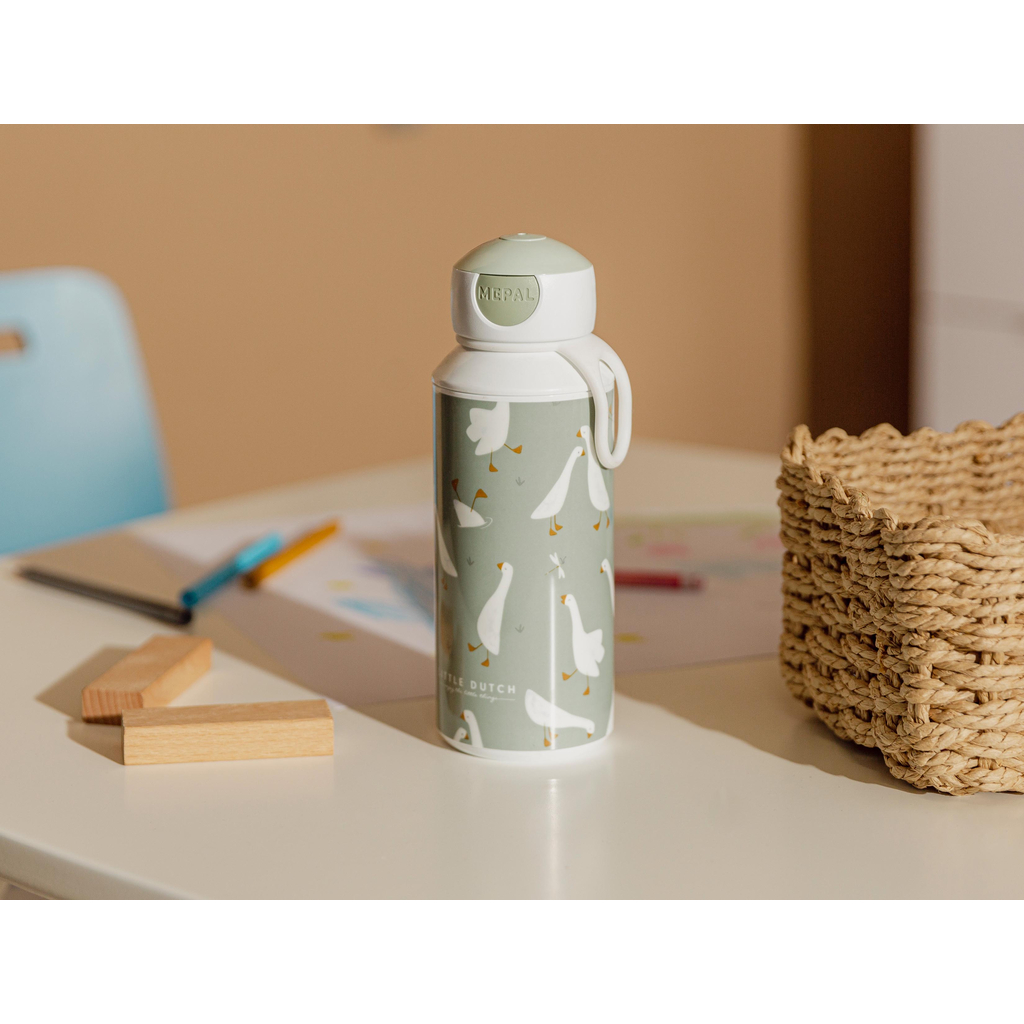 Fľaša na vodu pre deti pop-up Campus LITTLE GOOSE 400 ml