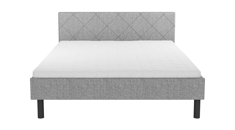 Rám postele sivý BASIC ALBERTO 160x200 cm