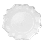 Dekoratívny tanier podtanier priehľadný 33 cm