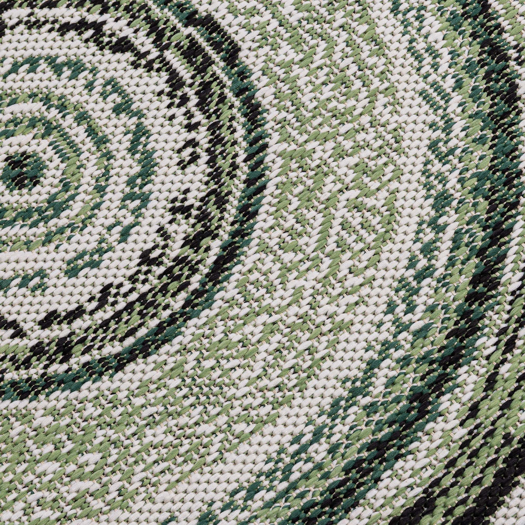 Okrúhly vonkajší koberec zelený MUNRO 120 CM