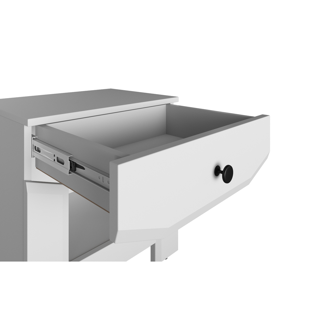 Nočný stolík biely TERNI 1S