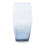 Sklenená váza PLAMA OMBRE nočná modrá 26 cm