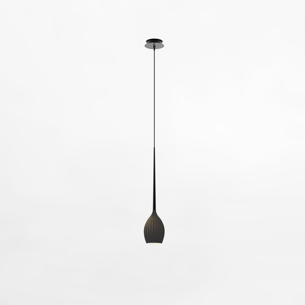 Závesné svietidlo čierne FIORE