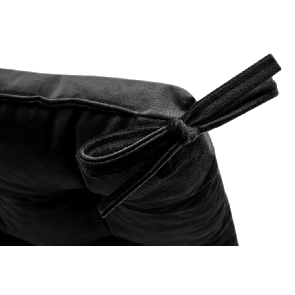 Čierny sedák na stoličku VELVIO 40x40 cm