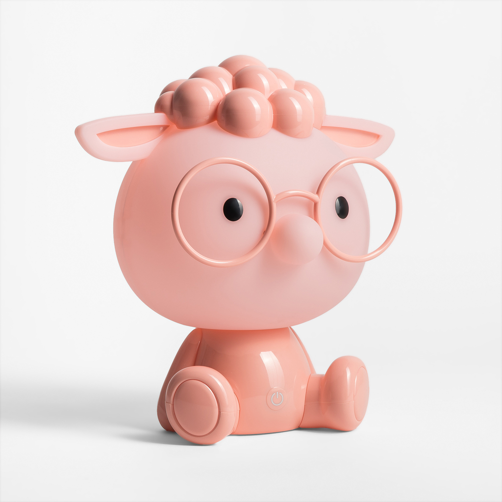 Nočná LED lampa ružová OVCA