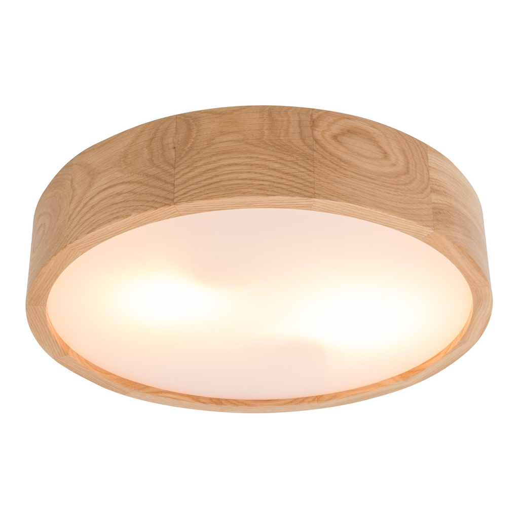 Svietidlo s krytom vo farbe dubu - priemer 37 cm