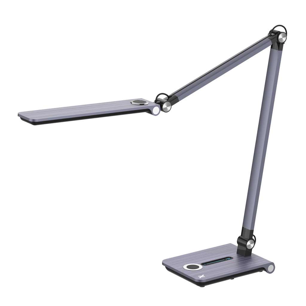 LED stolná lampa CRAFT sivá