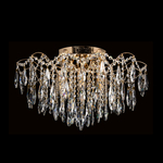 LED Stropné svietidlo glamour zlaté fi 62 cm s diaľkovým ovládaním