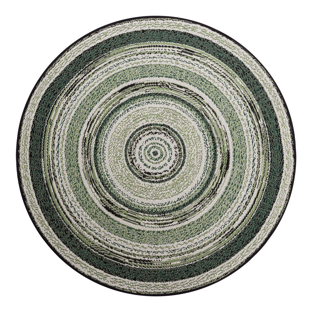 Okrúhly vonkajší koberec zelený MUNRO 120 CM