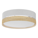 Stropné svietidlo ratanové biele PAGLIA 45 cm