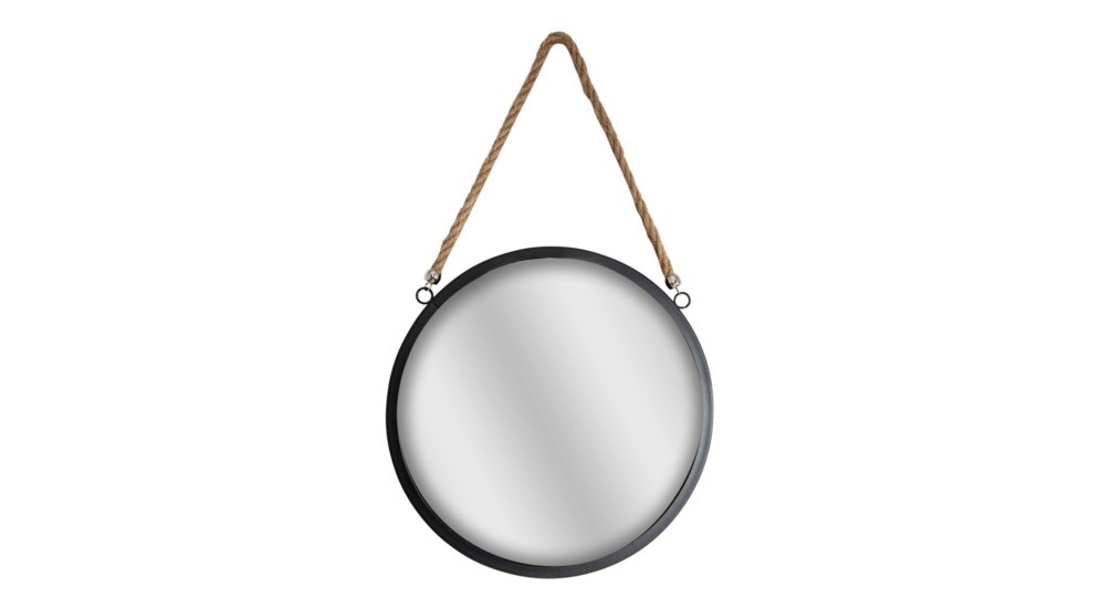 Okrúhle kovové zrkadlo 29,3 cm