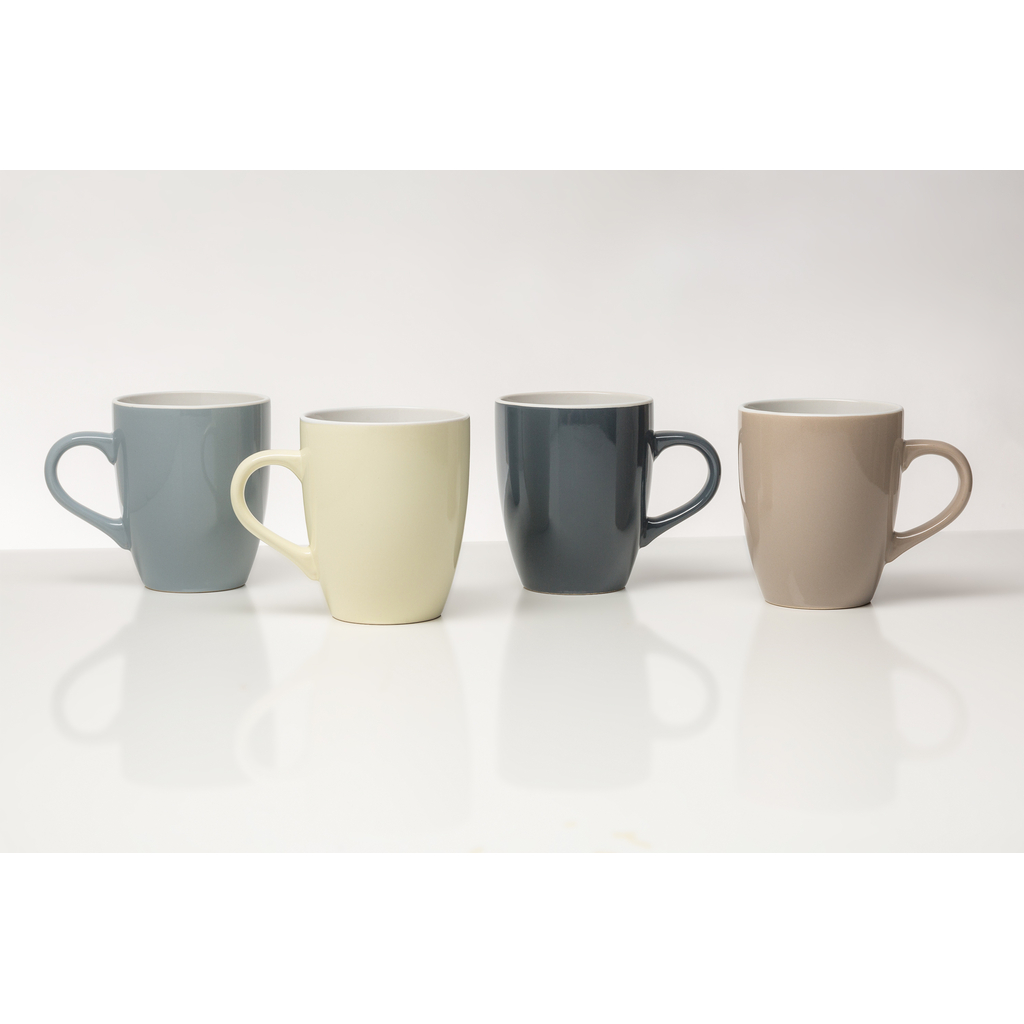 Sada 4 kameninových hrnčekov