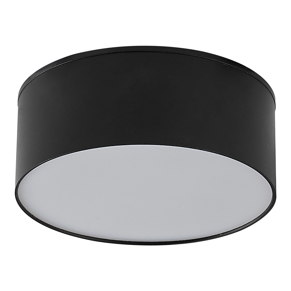 Stropné svietidlo LED teplá farba 3000K čierna SOLARI 12 cm